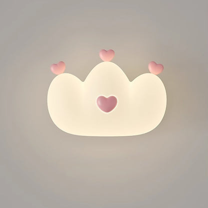 Creative Kids Crown Animal Iron PE LED Wall Sconce Lamp