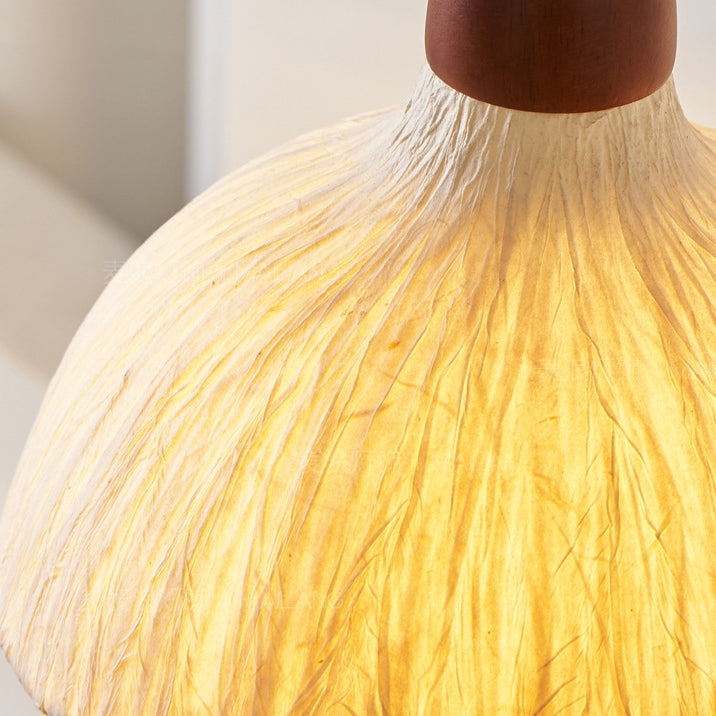 Japanese Rice Paper Shade Wood 1-Light Wall Sconce Lamp