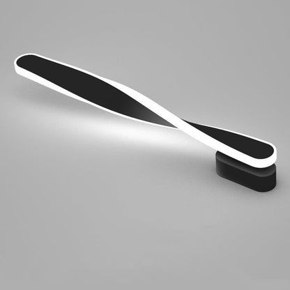 Spiral Twist Long Iron Aluminum LED Wall Sconce Lamp