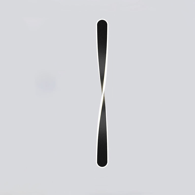 Spiral Twist Long Iron Aluminum LED Wall Sconce Lamp