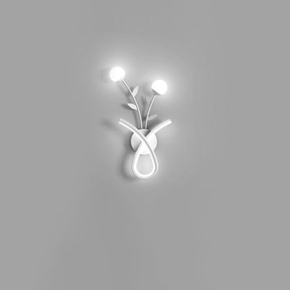 Line Flower Iron Frame Acrylic LED Wall Sconce Lamp