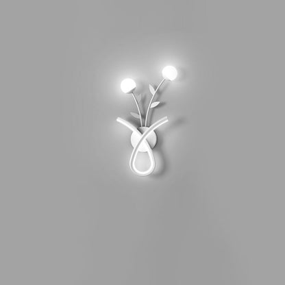 Line Flower Iron Frame Acrylic LED Wall Sconce Lamp