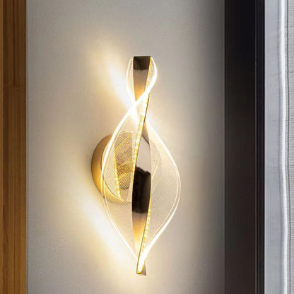 Nexus Dot Pattern Aluminum Acrylic LED Wall Sconce Lamp