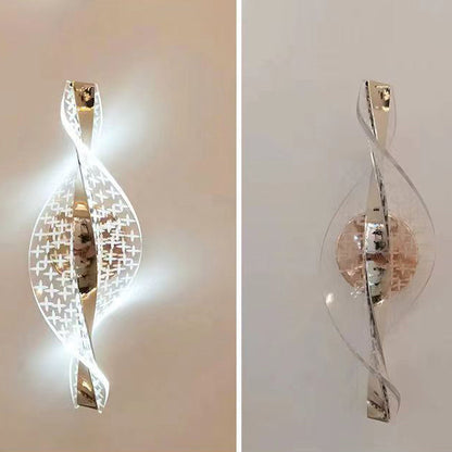 Nexus Dot Pattern Aluminum Acrylic LED Wall Sconce Lamp
