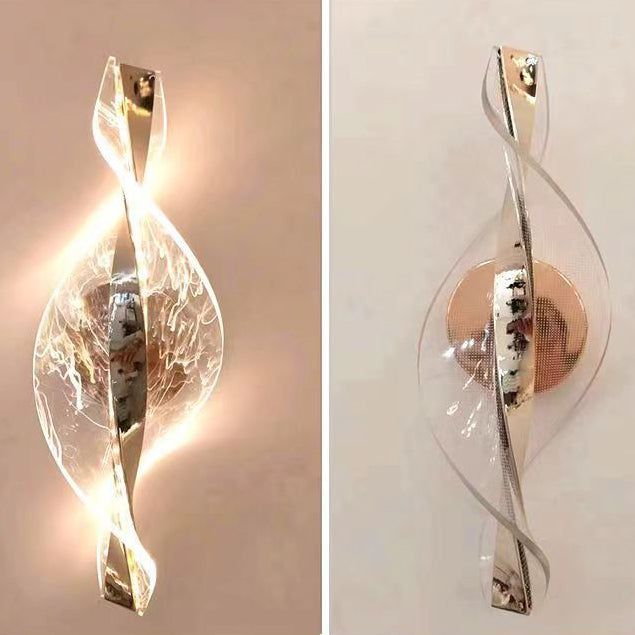 Nexus Dot Pattern Aluminum Acrylic LED Wall Sconce Lamp