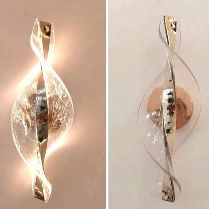 Nexus Dot Pattern Aluminum Acrylic LED Wall Sconce Lamp