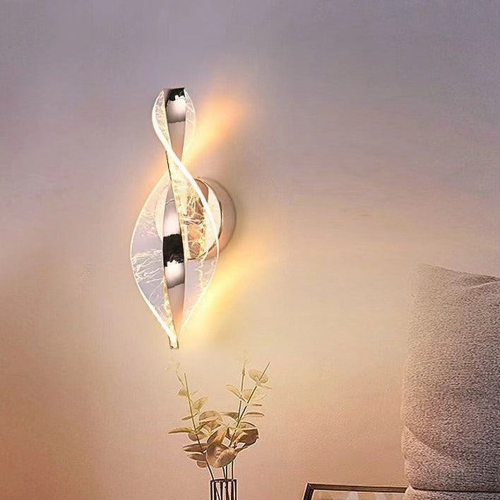 Nexus Dot Pattern Aluminum Acrylic LED Wall Sconce Lamp
