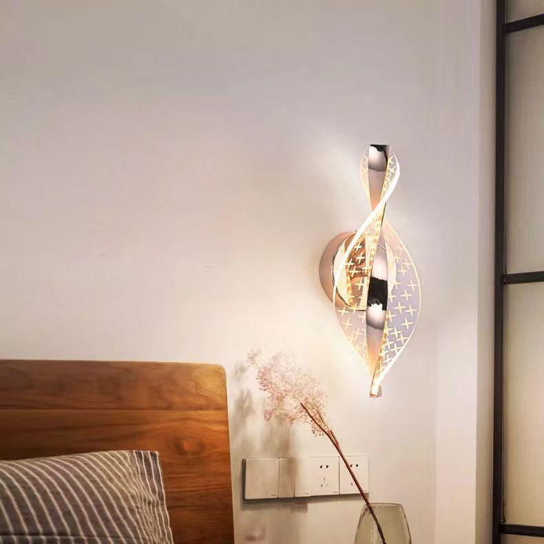Nexus Dot Pattern Aluminum Acrylic LED Wall Sconce Lamp