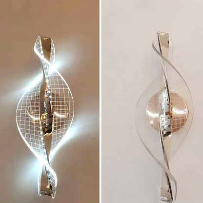 Nexus Dot Pattern Aluminum Acrylic LED Wall Sconce Lamp