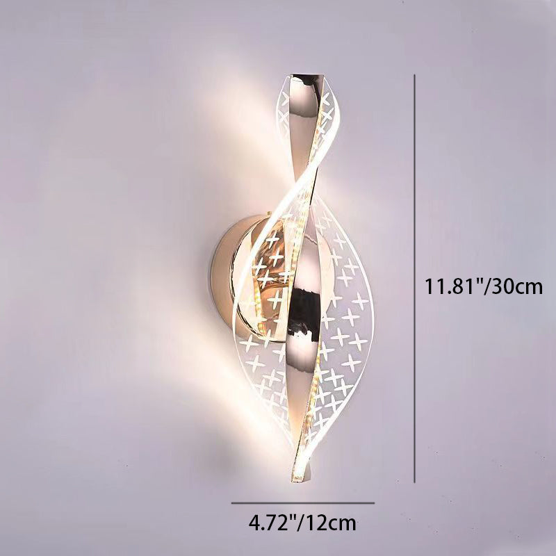 Nexus Dot Pattern Aluminum Acrylic LED Wall Sconce Lamp