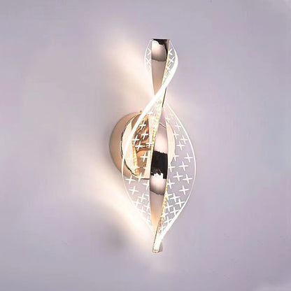Nexus Dot Pattern Aluminum Acrylic LED Wall Sconce Lamp