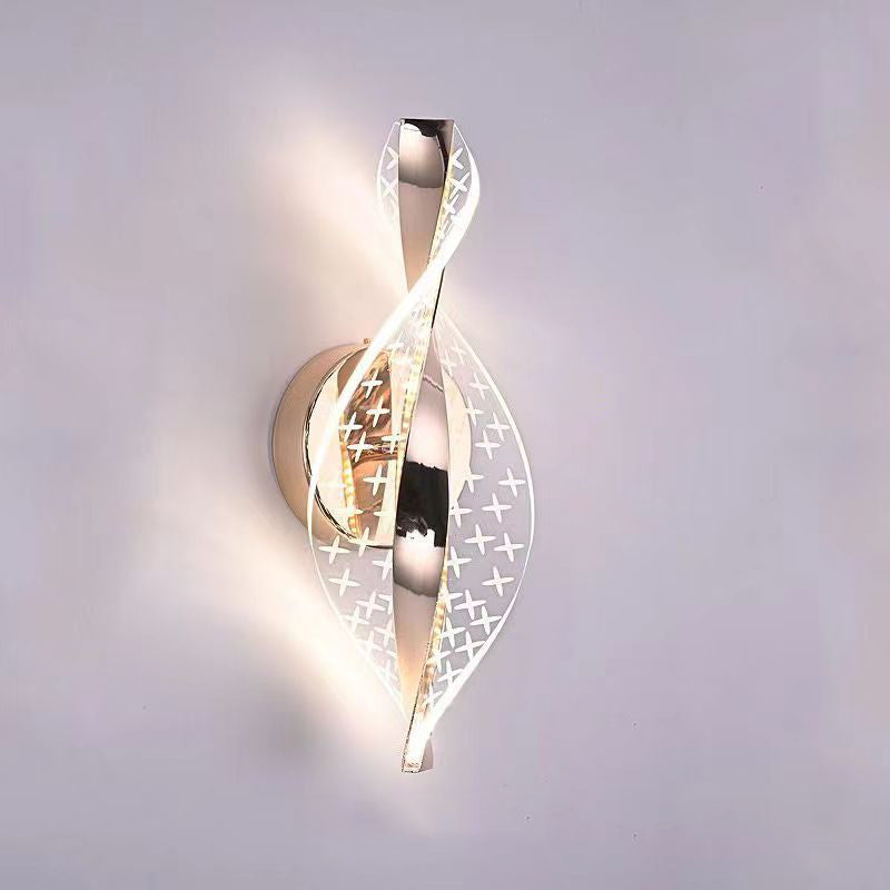 Nexus Dot Pattern Aluminum Acrylic LED Wall Sconce Lamp