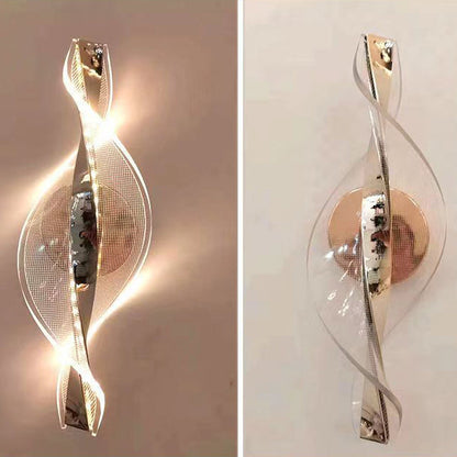 Nexus Dot Pattern Aluminum Acrylic LED Wall Sconce Lamp