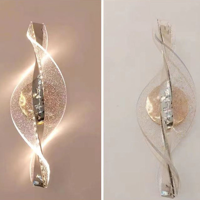 Nexus Dot Pattern Aluminum Acrylic LED Wall Sconce Lamp