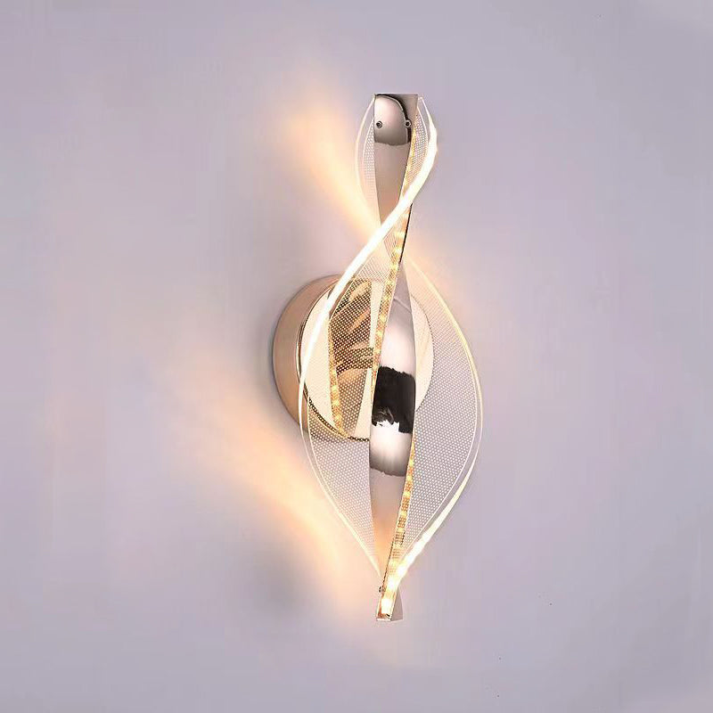Nexus Dot Pattern Aluminum Acrylic LED Wall Sconce Lamp