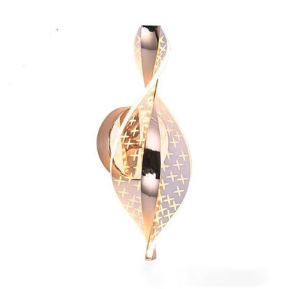 Nexus Dot Pattern Aluminum Acrylic LED Wall Sconce Lamp