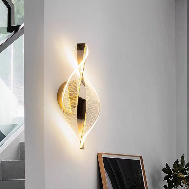 Nexus Dot Pattern Aluminum Acrylic LED Wall Sconce Lamp