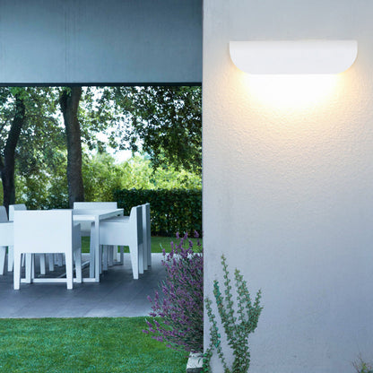 Outdoor Rectangle Aluminum Glass LED Wall Sconce Lamp