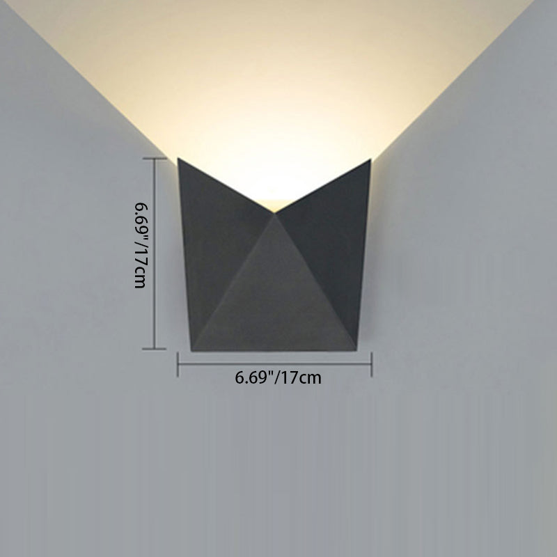 Minimalist Irregular Shape Aluminum LED Wall Sconce Lamp