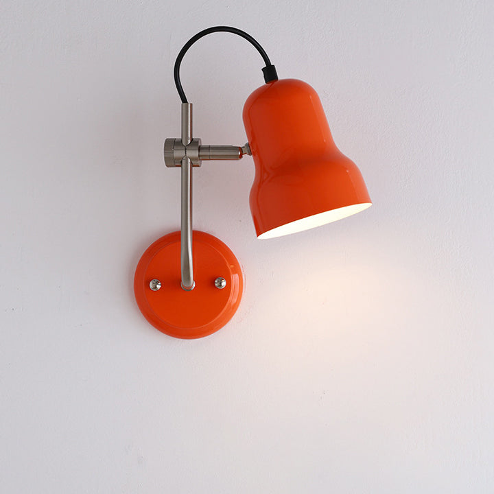 Adjustable Round Horn Shape Iron 1-Light Wall Sconce Lamp