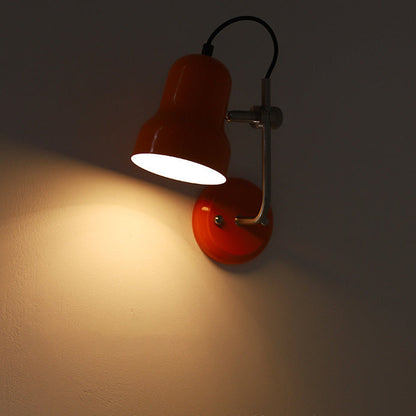 Adjustable Round Horn Shape Iron 1-Light Wall Sconce Lamp