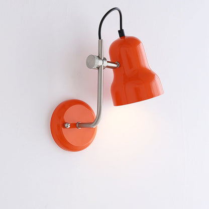 Adjustable Round Horn Shape Iron 1-Light Wall Sconce Lamp