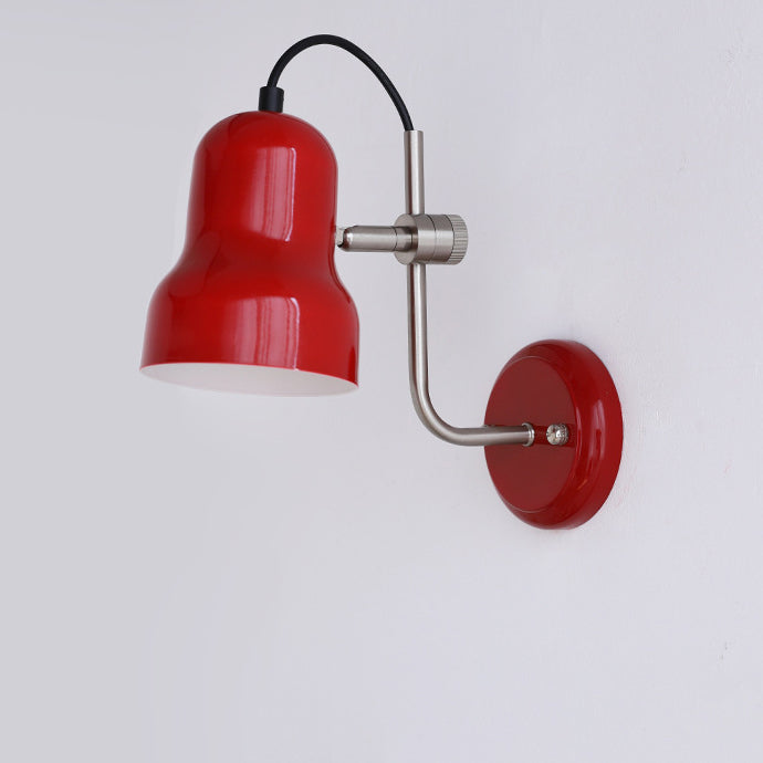 Adjustable Round Horn Shape Iron 1-Light Wall Sconce Lamp