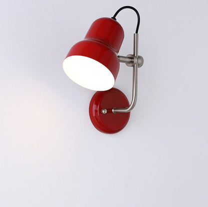 Adjustable Round Horn Shape Iron 1-Light Wall Sconce Lamp