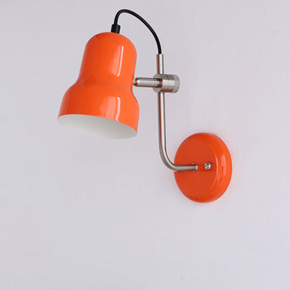 Adjustable Round Horn Shape Iron 1-Light Wall Sconce Lamp