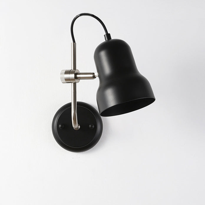 Adjustable Round Horn Shape Iron 1-Light Wall Sconce Lamp
