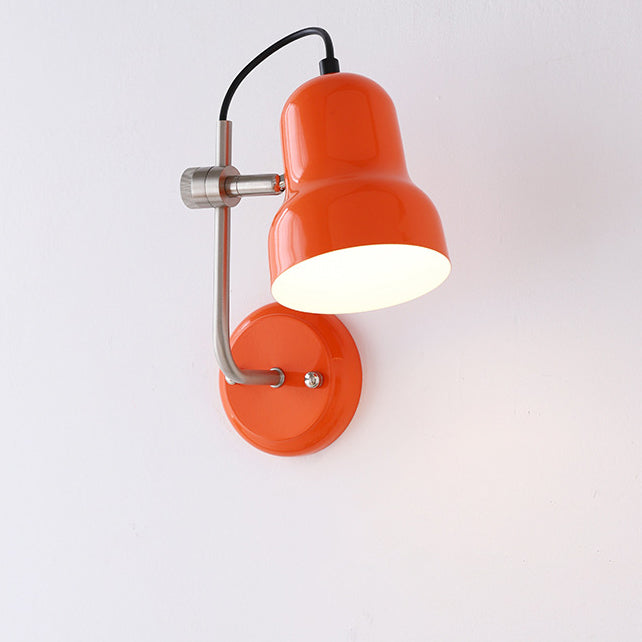Adjustable Round Horn Shape Iron 1-Light Wall Sconce Lamp