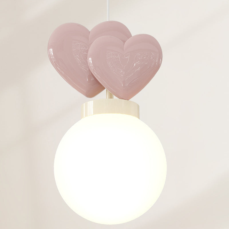 Orb Love Heart Hardware Resin 1-Light Wall Sconce Lamp