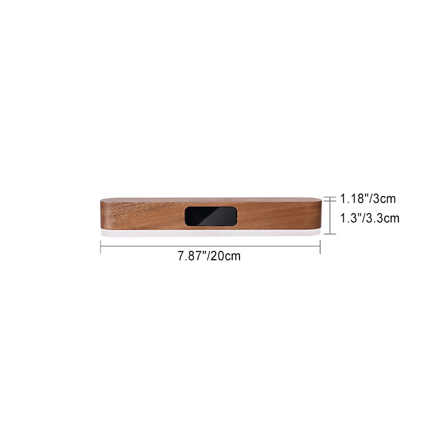 Rechargeable Solid Wood Metal Plastic LED Wall Sconce Lamp