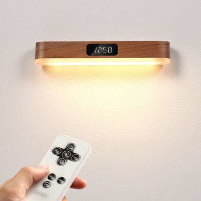 Rechargeable Solid Wood Metal Plastic LED Wall Sconce Lamp
