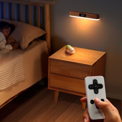 Rechargeable Solid Wood Metal Plastic LED Wall Sconce Lamp