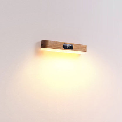 Rechargeable Solid Wood Metal Plastic LED Wall Sconce Lamp