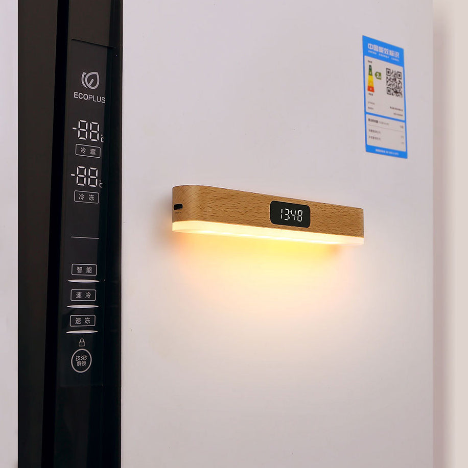 Rechargeable Solid Wood Metal Plastic LED Wall Sconce Lamp