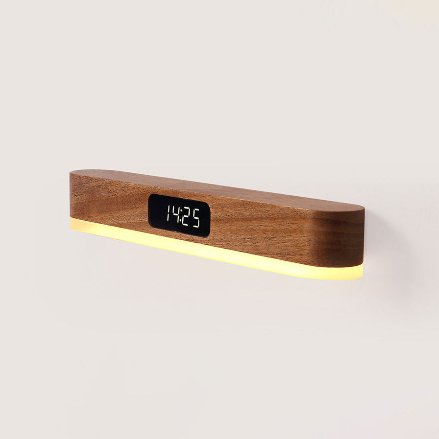 Rechargeable Solid Wood Metal Plastic LED Wall Sconce Lamp