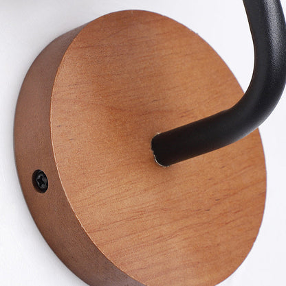 Japanese Wooden Frame Acrylic Shade LED Wall Sconce Lamp