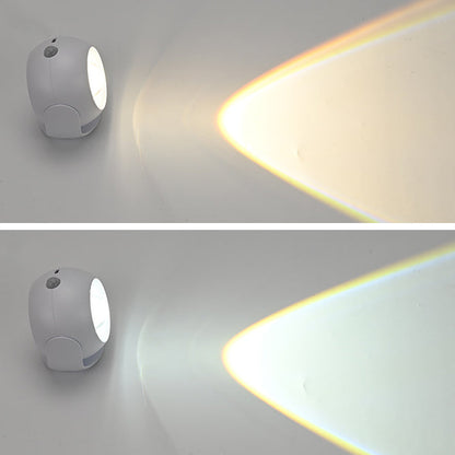 Sensor Rechargeable Globe ABS PC LED Wall Sconce Lamp
