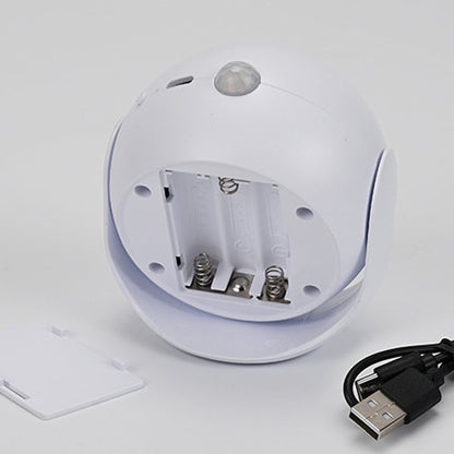 Sensor Rechargeable Globe ABS PC LED Wall Sconce Lamp