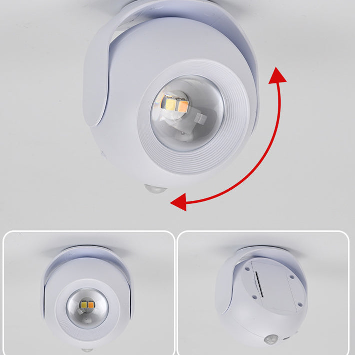 Sensor Rechargeable Globe ABS PC LED Wall Sconce Lamp