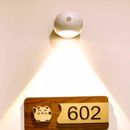 Sensor Rechargeable Globe ABS PC LED Wall Sconce Lamp