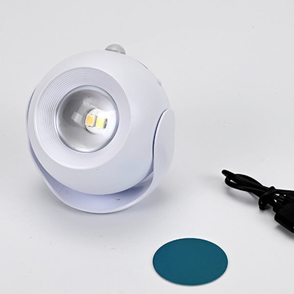 Sensor Rechargeable Globe ABS PC LED Wall Sconce Lamp