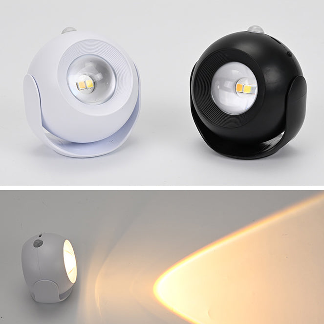 Sensor Rechargeable Globe ABS PC LED Wall Sconce Lamp