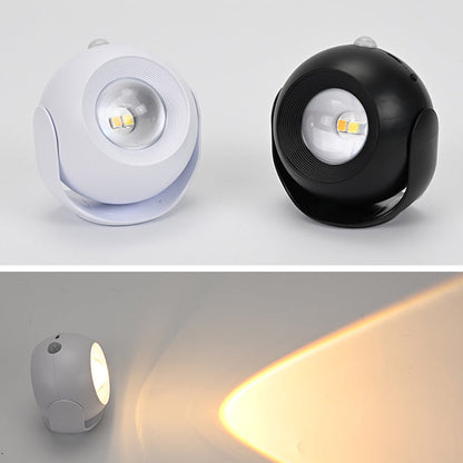 Sensor Rechargeable Globe ABS PC LED Wall Sconce Lamp