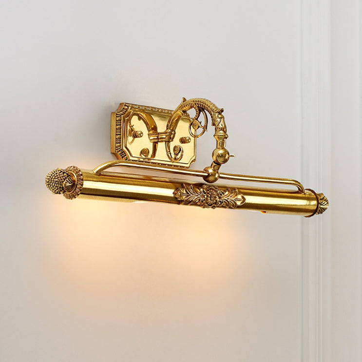French Full Brass 2-Light Vanity Light Wall Sconce Lamp