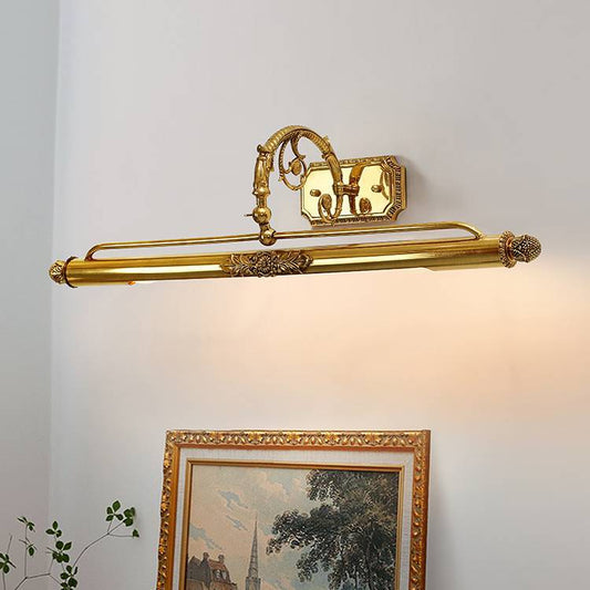 French Full Brass 2-Light Vanity Light Wall Sconce Lamp