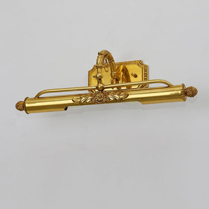 French Full Brass 2-Light Vanity Light Wall Sconce Lamp