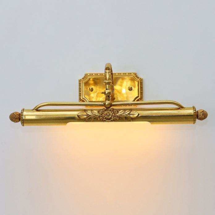 French Full Brass 2-Light Vanity Light Wall Sconce Lamp